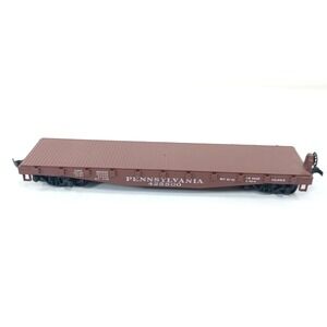 Athearn 1350 Pennsylvania 40-Ft Flat Car With Stakes HO Scale Vintage Train